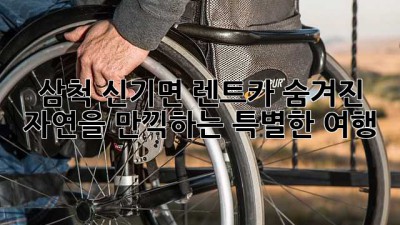 삼척 신기면 렌트카: 숨겨진 자연을 만끽하는 특별한 여행